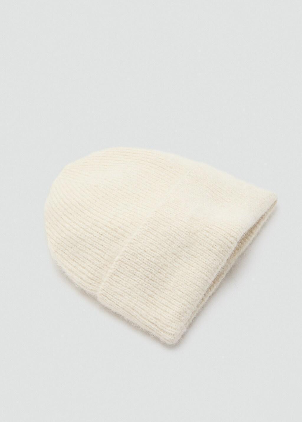 LIGHT BEIGE Rib-knit cap, 0201_05, large image number 0