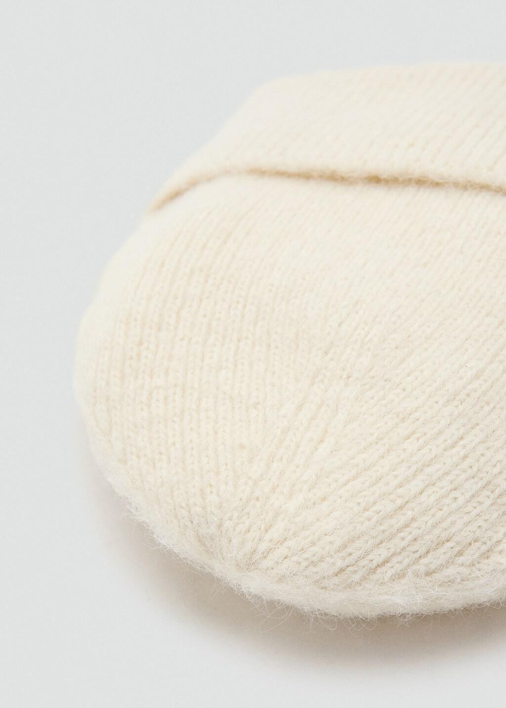 LIGHT BEIGE Rib-knit cap, 0201_05, large image number 1