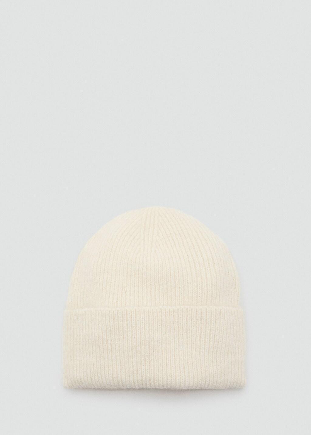 LIGHT BEIGE Rib-knit cap, 0201_05, large image number 2