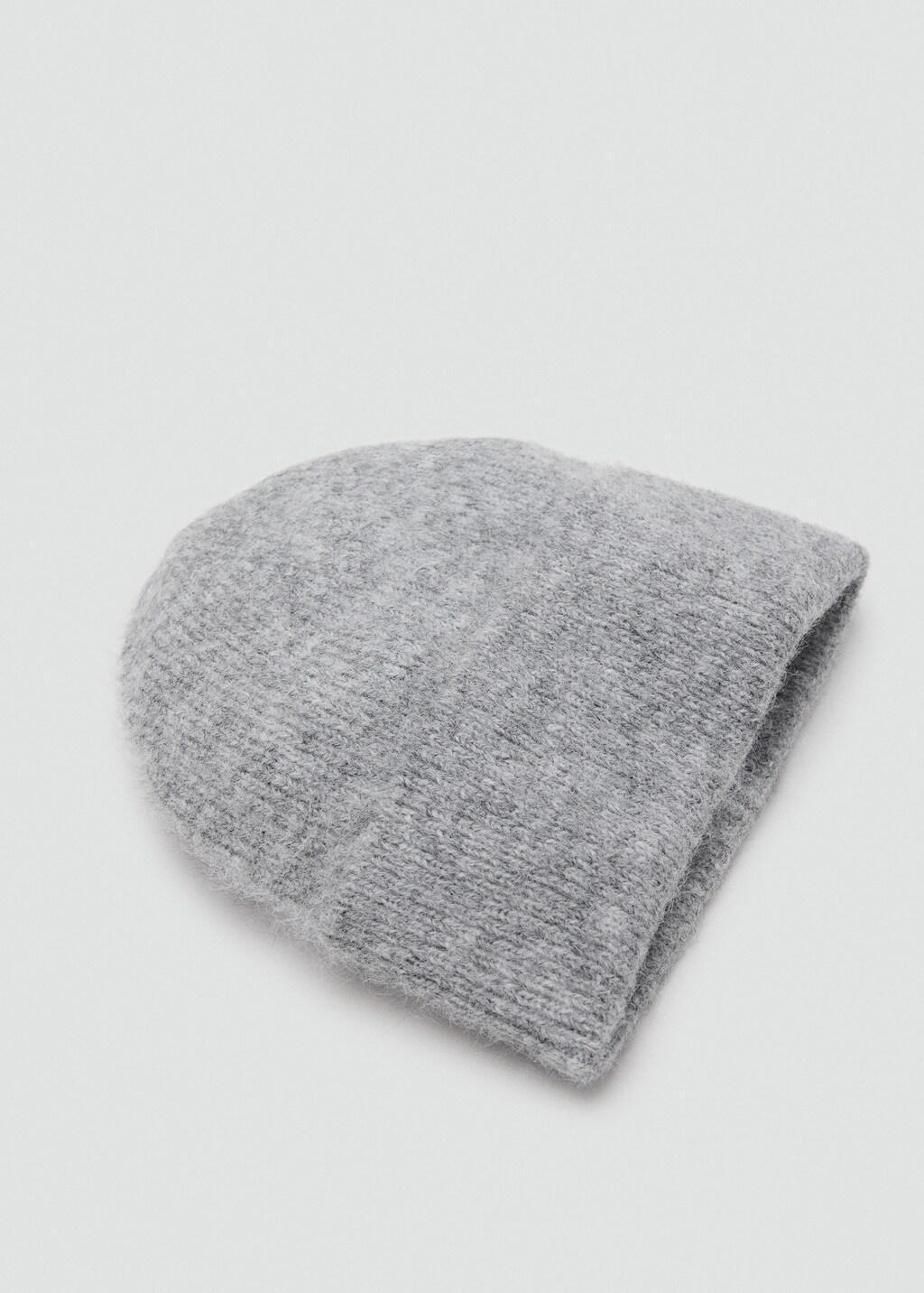 MEDIUM GREY Rib-knit cap, 0201_94, large image number 0