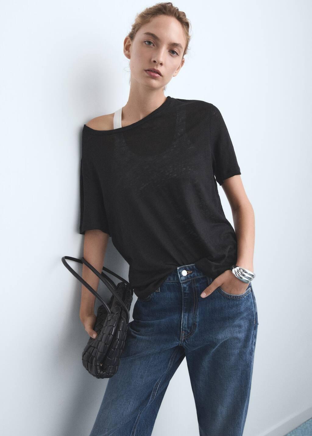 Blue Straight-Leg Jeans With Ings, Open Blue, large image number 1