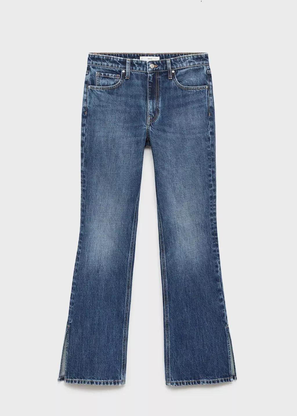 Blue Straight-Leg Jeans With Ings, Open Blue, large image number 3