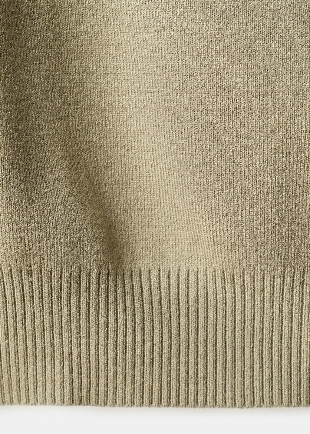 Khaki Knit Strap Top, 0201_37, large image number 4