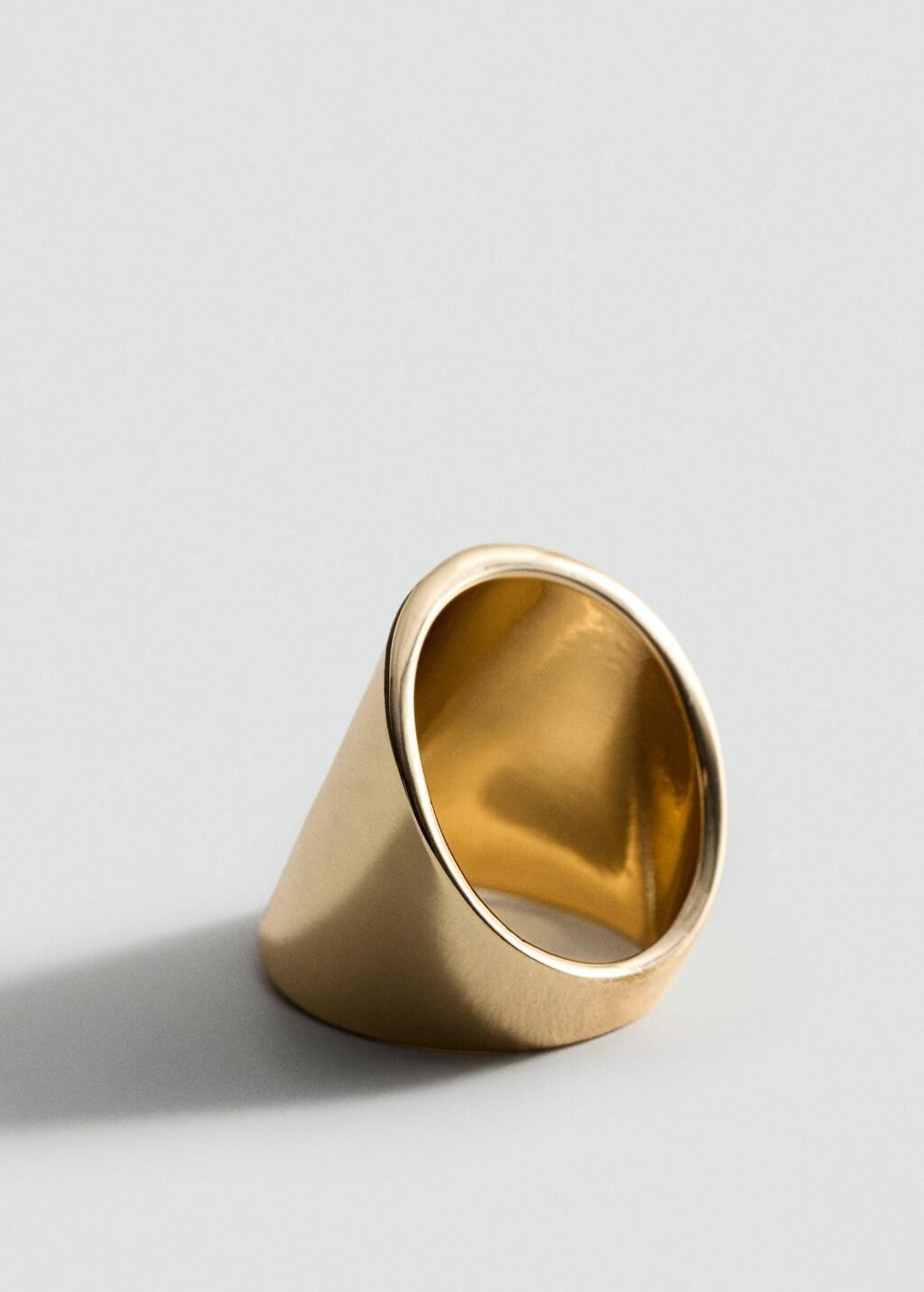 GOLD Crystal ring, 0201_OR, medium