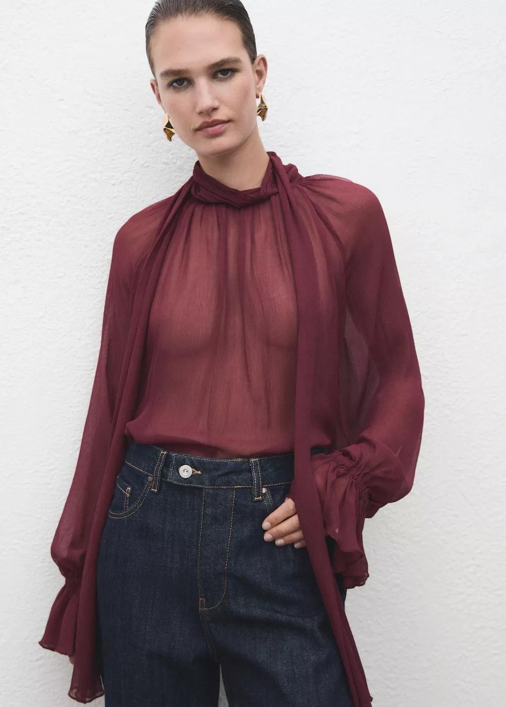 Blue Straight-Leg Jeans With Placket, 0201_TS, large image number 4