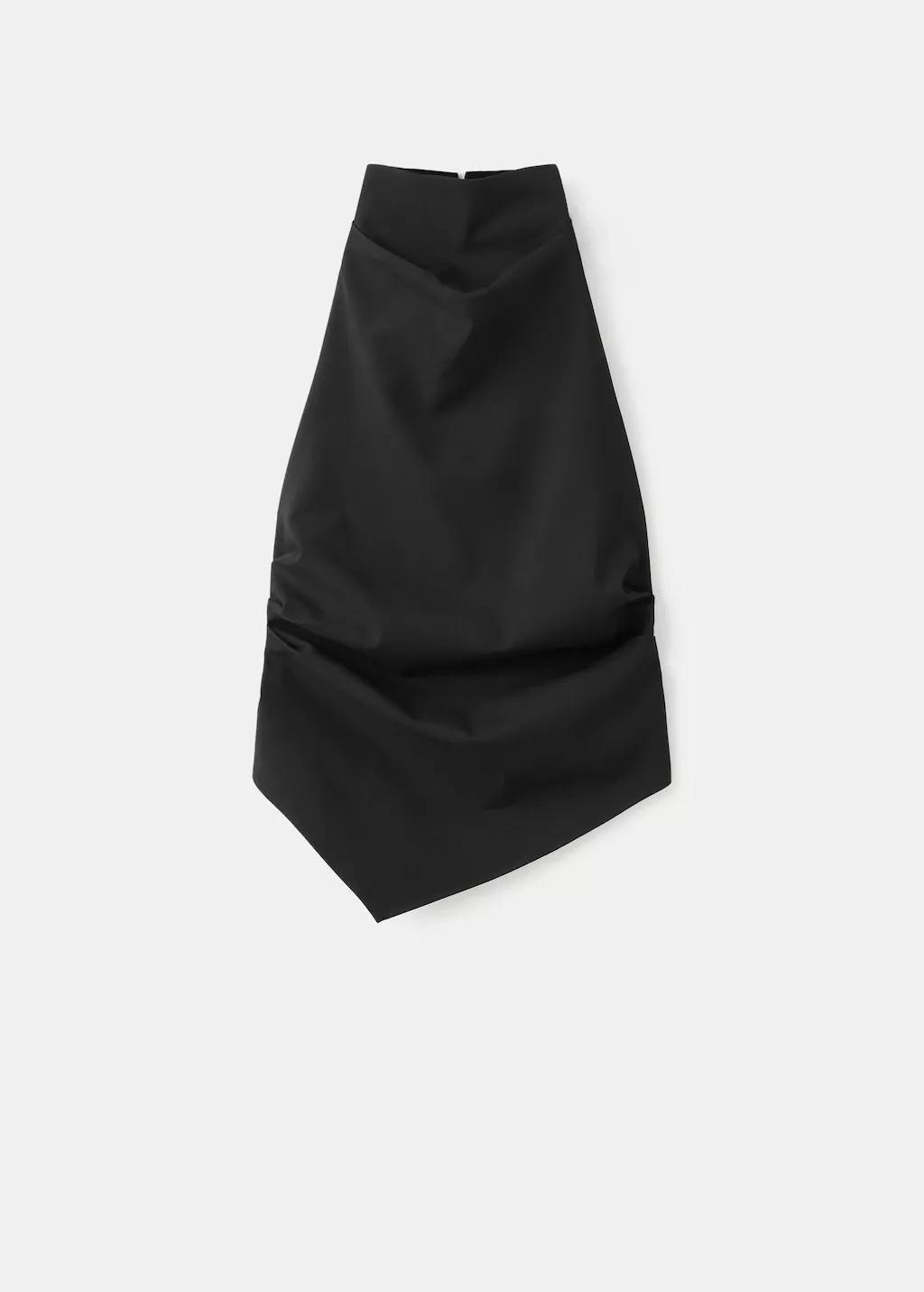 BLACK Halter top with open back, Black, large image number 6