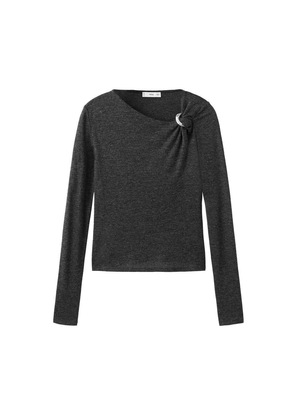 GREY Metal detail T-shirt, 0201_92, large image number 7