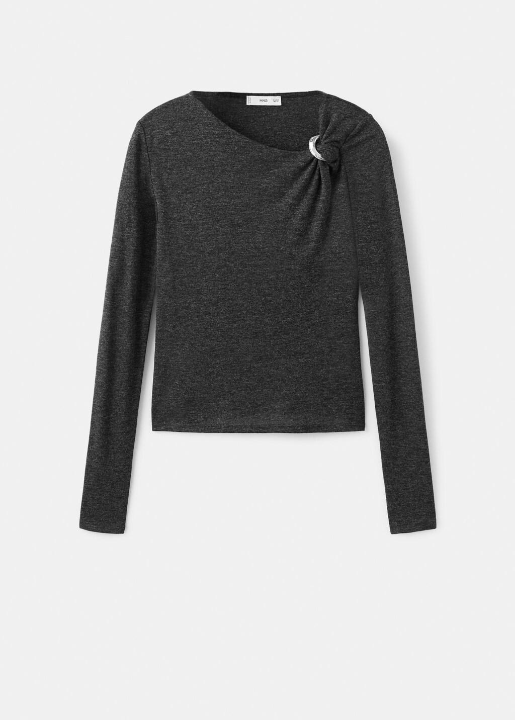 GREY Metal detail T-shirt, 0201_92, large image number 8