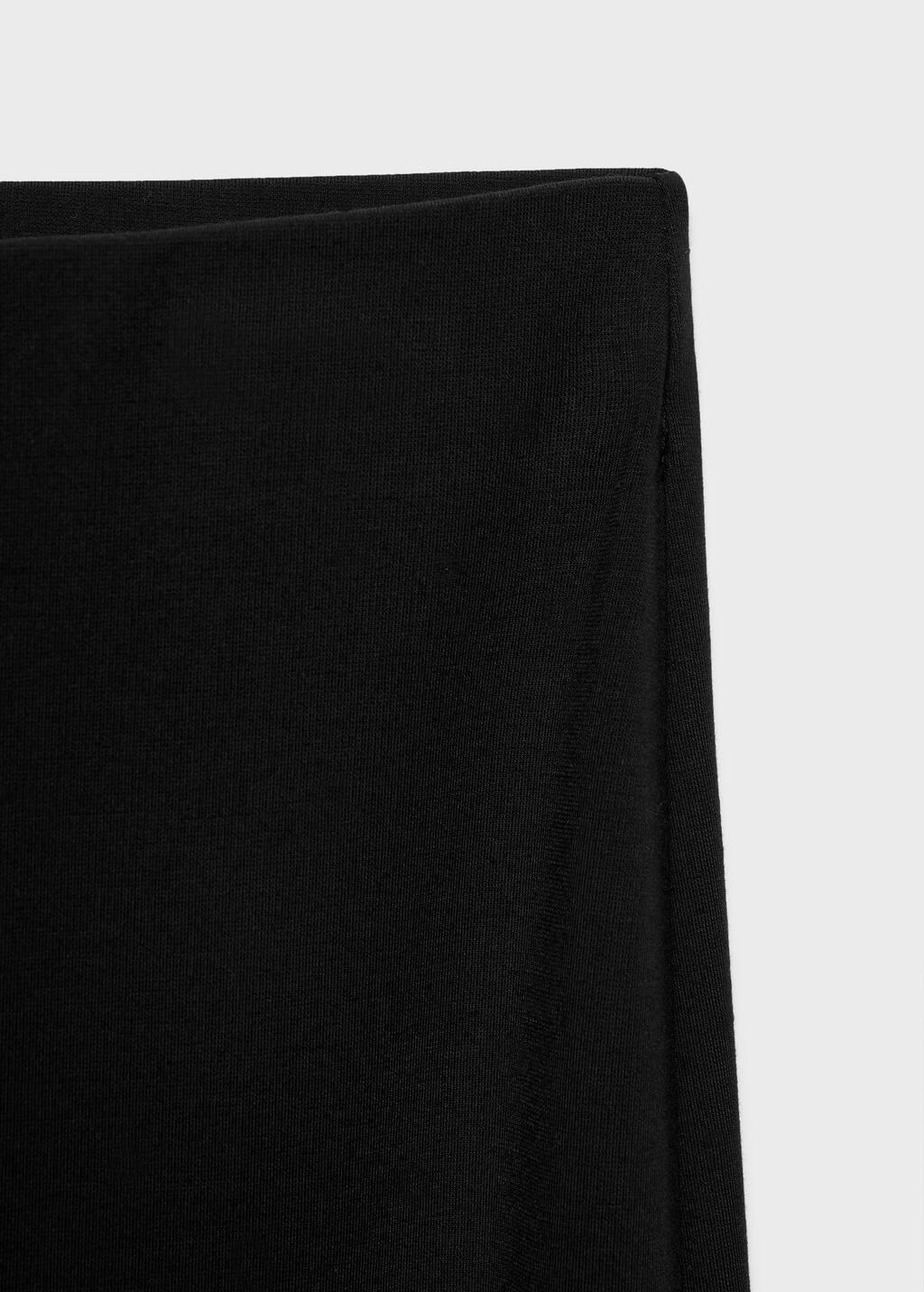 BLACK Straight-fit trousers with elastic waist, Black, medium