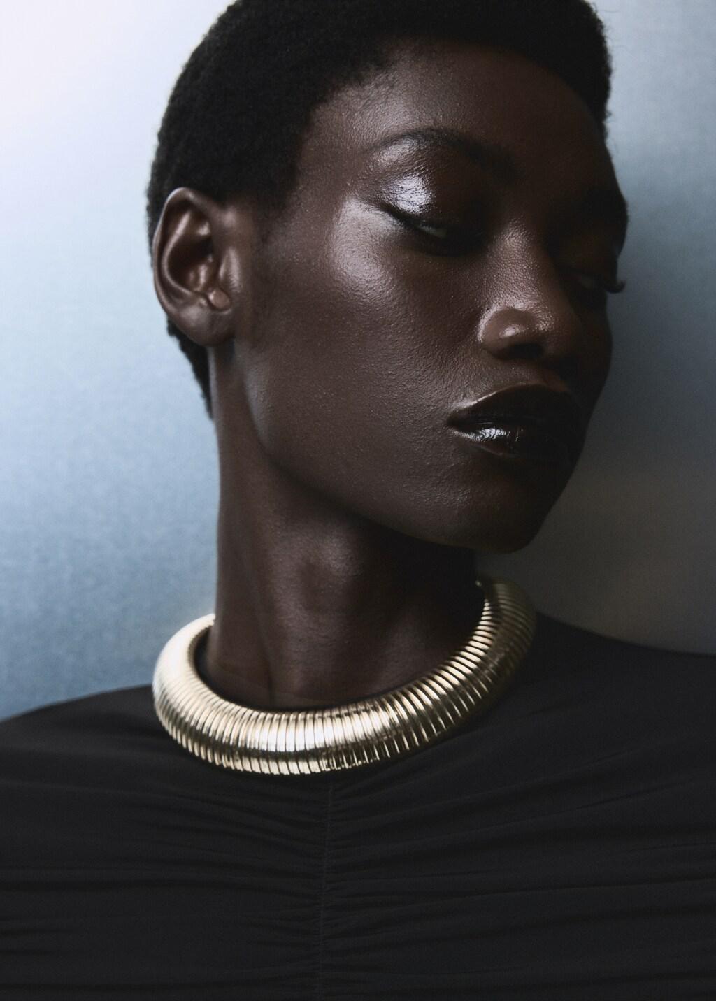 Black Combined Ruched Jumpsuit, Black, large image number 4