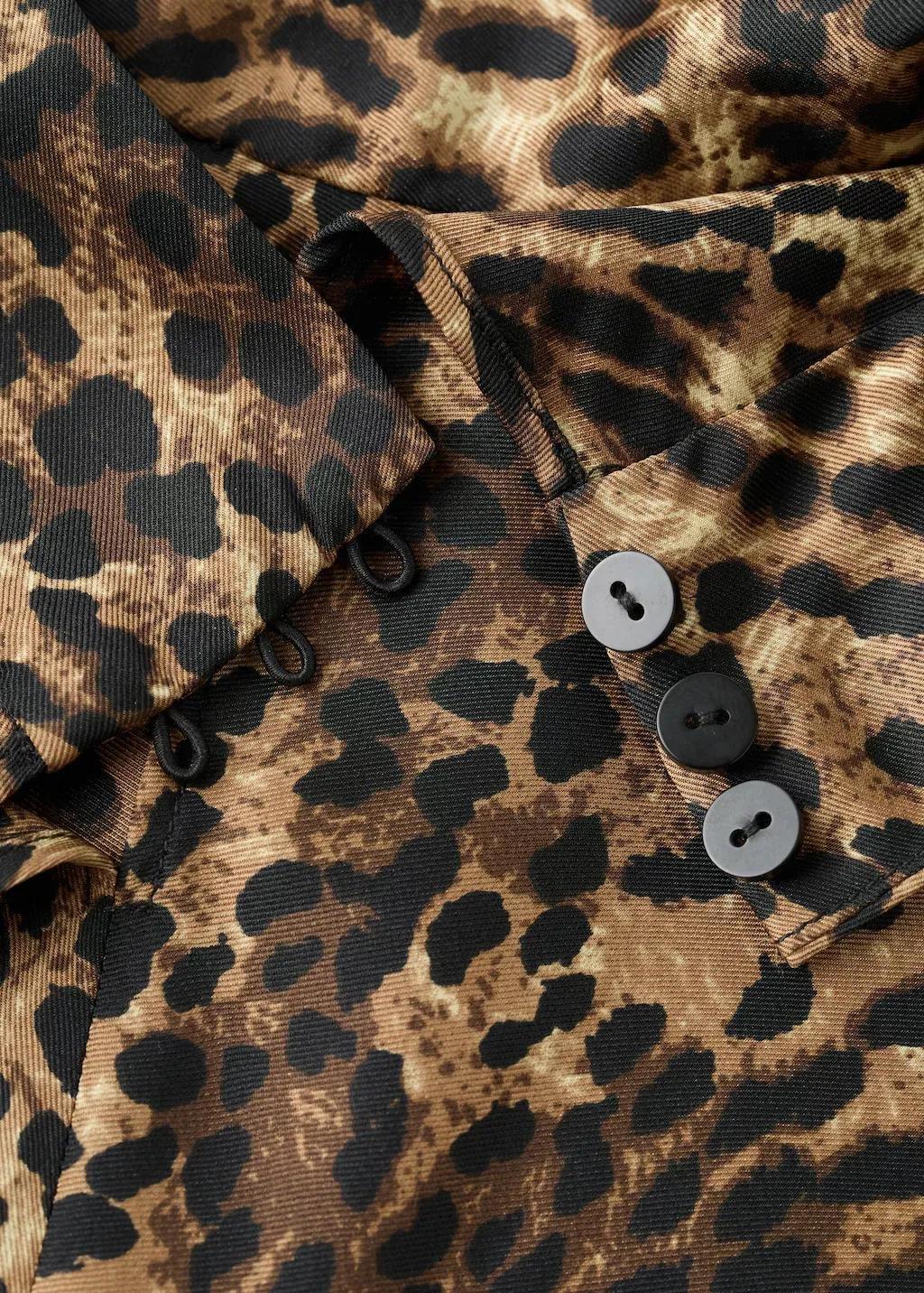 BROWN Leopard-print satin blouse, 0201_30, large image number 1