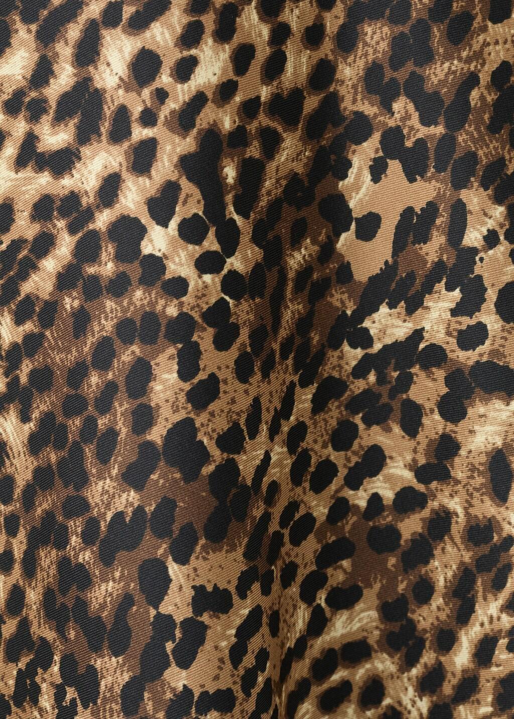BROWN Leopard-print satin blouse, 0201_30, large image number 5