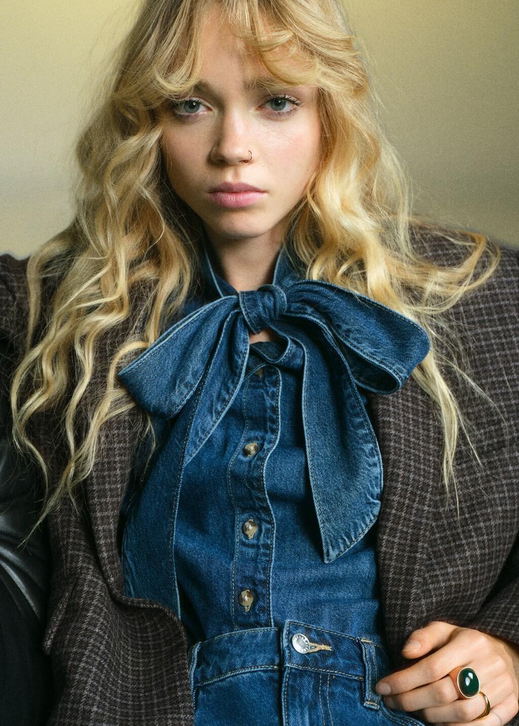 Grey Wool Check Jacket, 0201_92, large image number 4