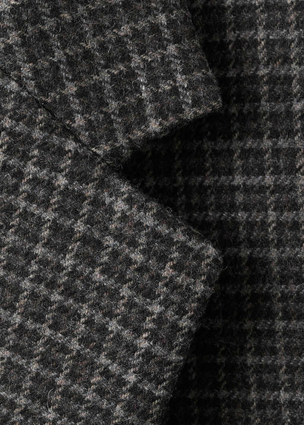 Grey Wool Check Jacket, 0201_92, large image number 5
