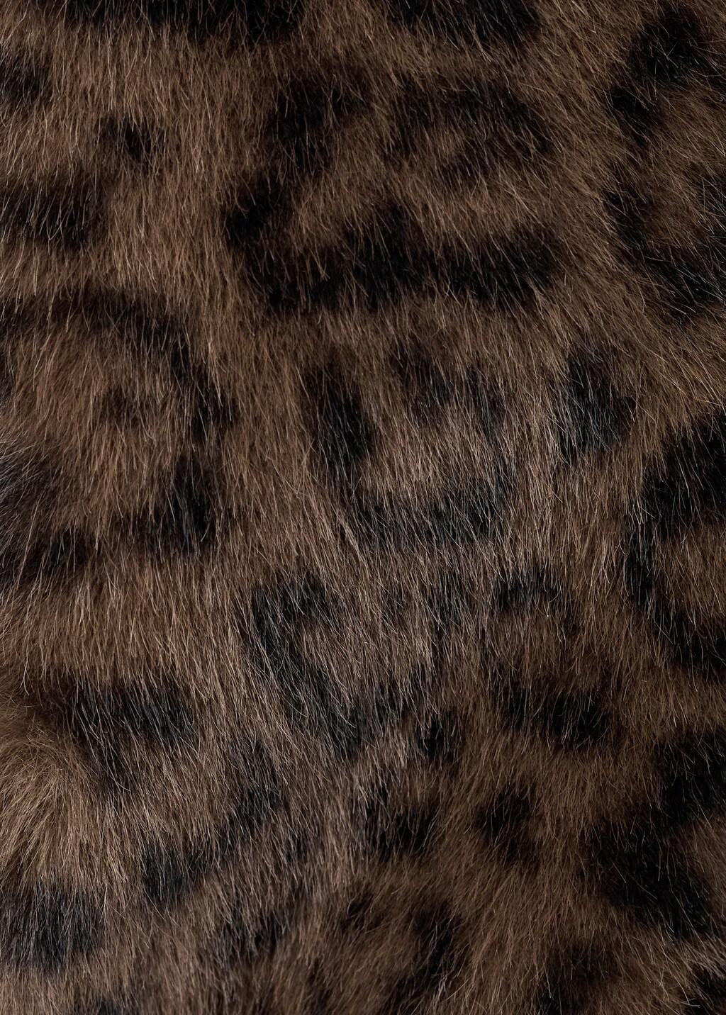 BROWN Leopard faux-fur coat, 0201_30, large image number 4