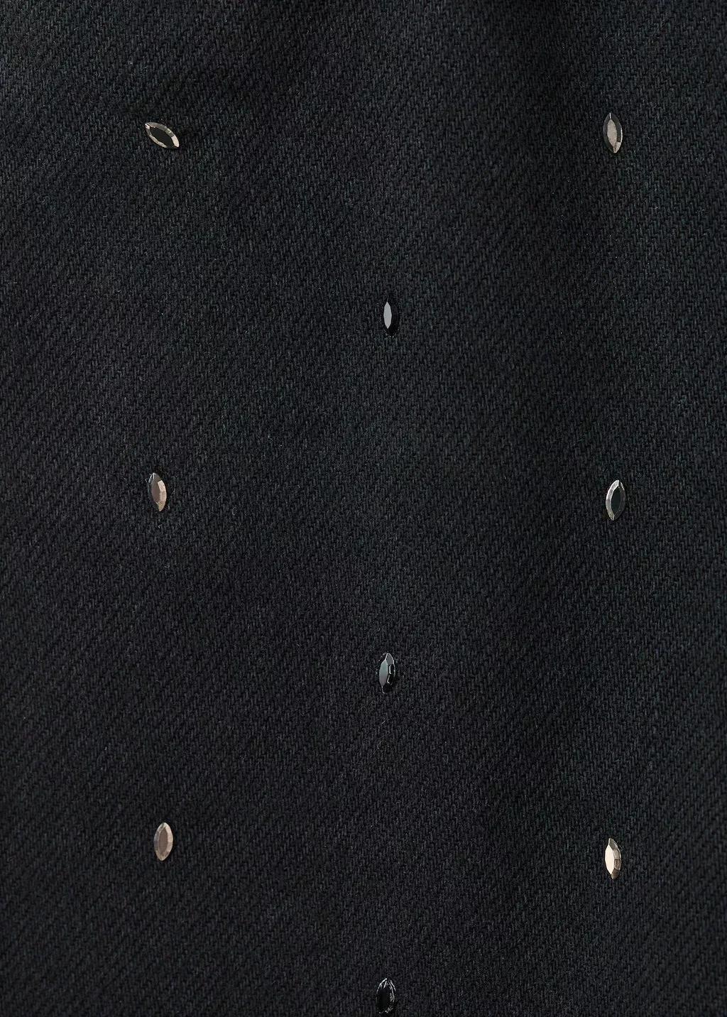 Grey Straight Jeans With Rhinestone Detail, Baby Girl, Open Grey, medium