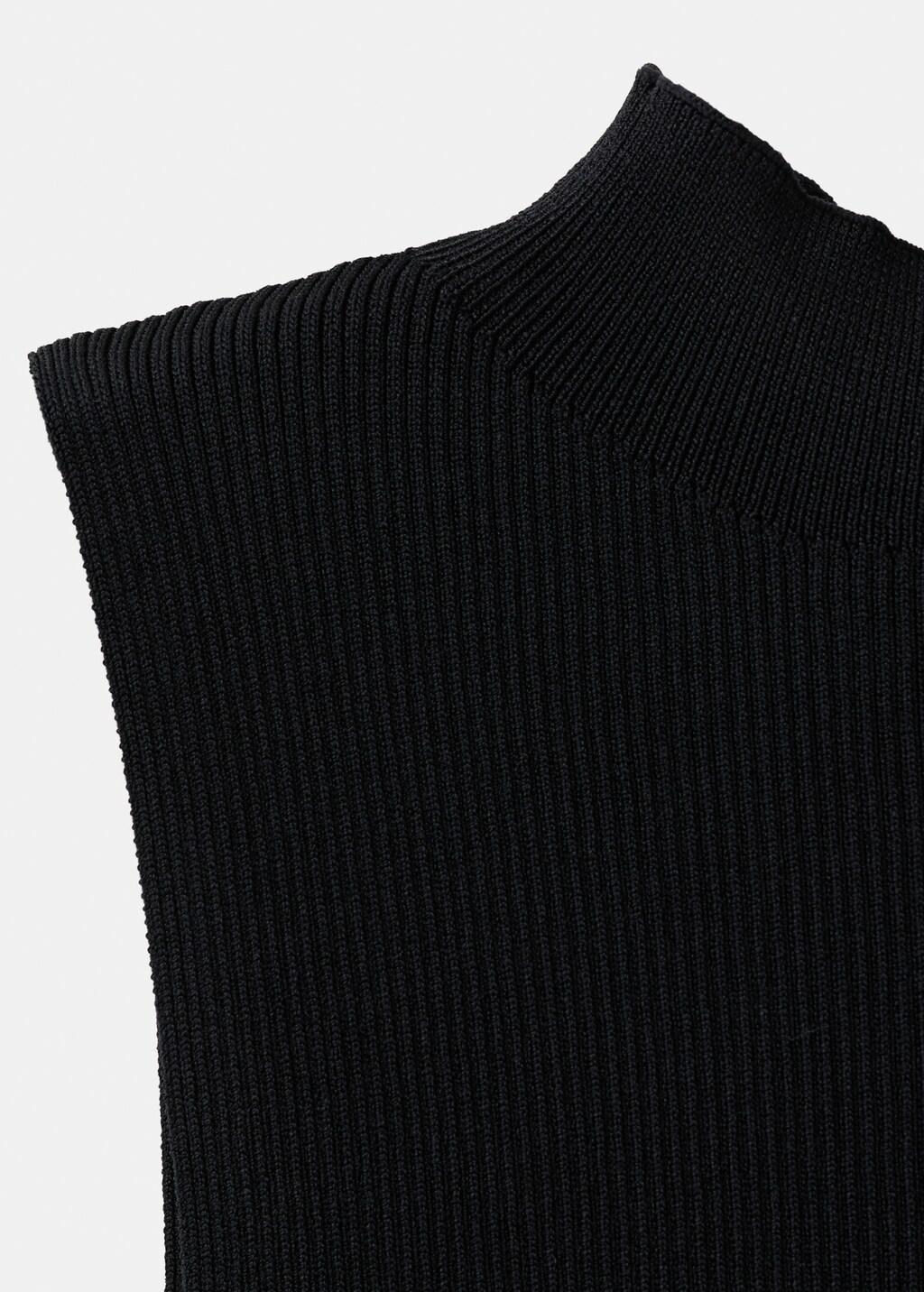 Black Layered Ruffle Top, Black, large image number 1