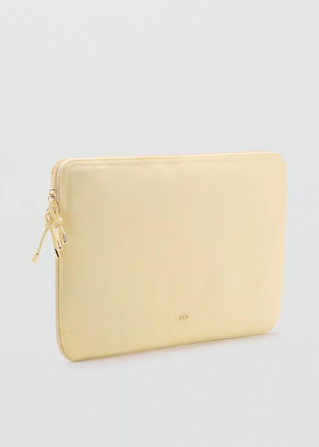 Yellow Nylon Case With Zip, Yellow, large image number 0