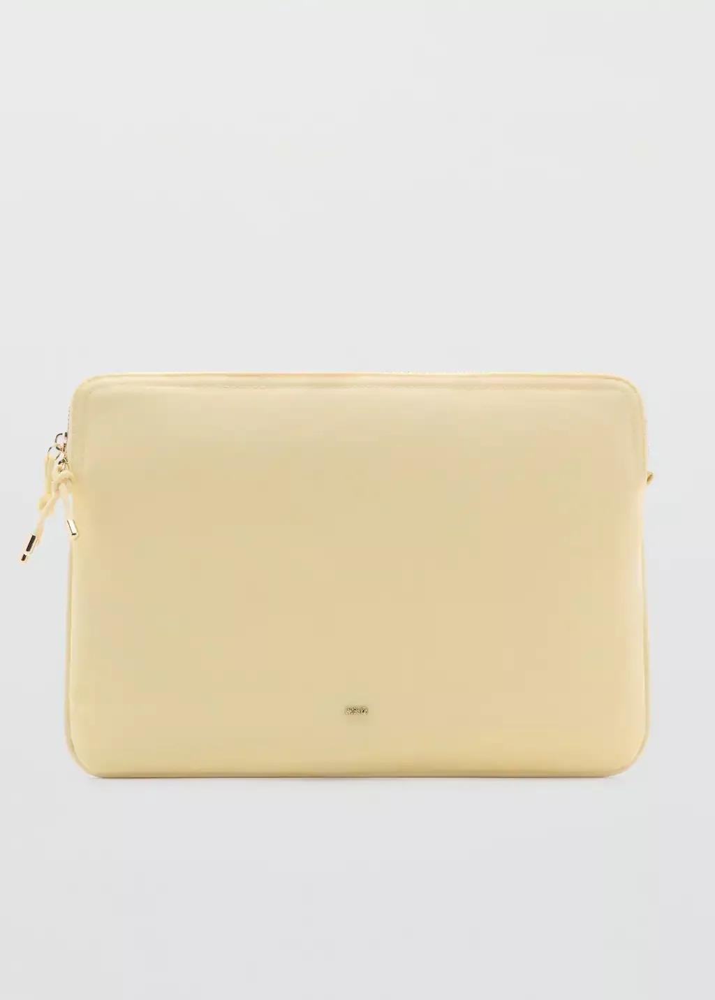 Yellow Nylon Case With Zip, Yellow, large image number 3