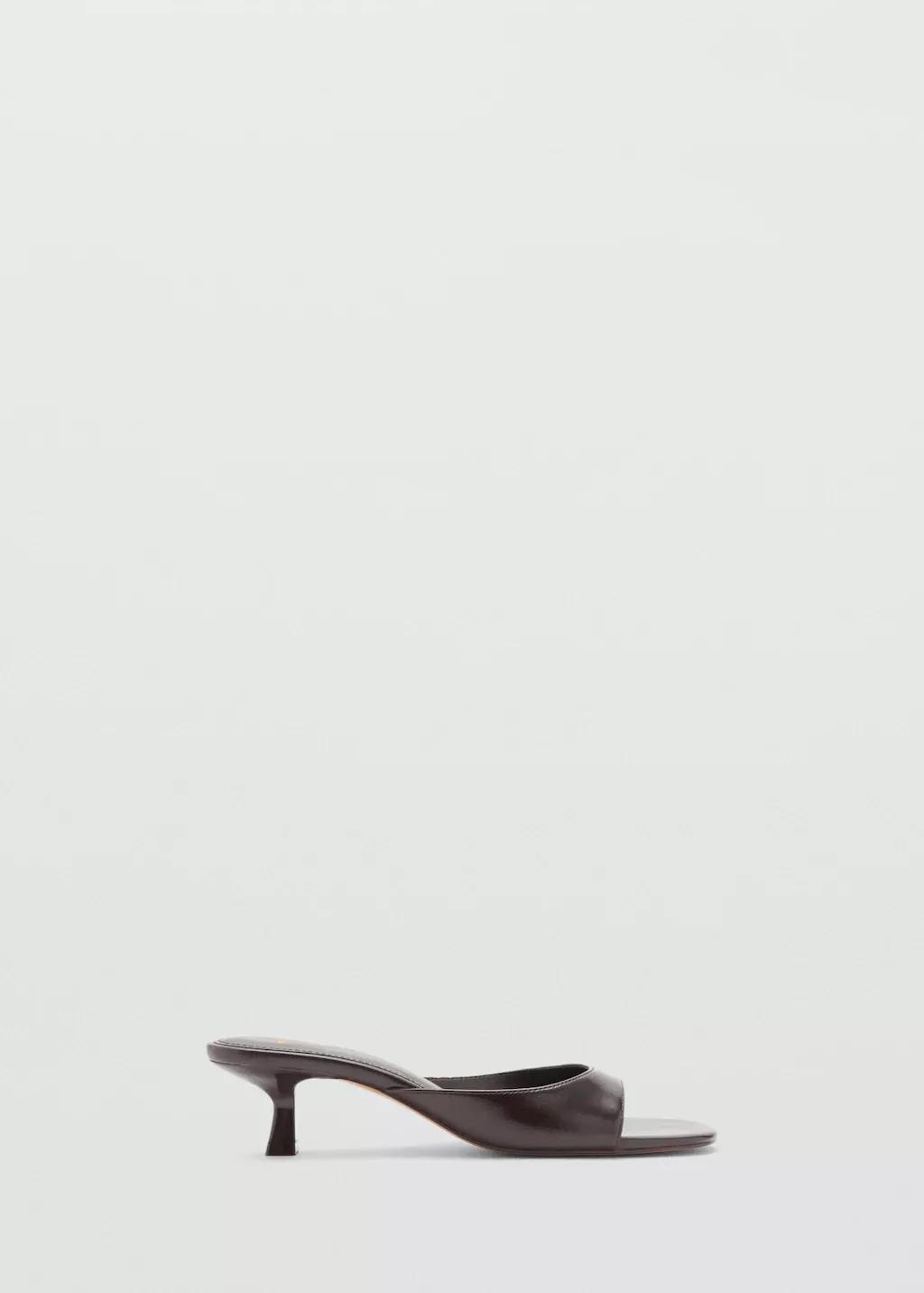 Brown Kitten Heel Sandals, , large image number 3