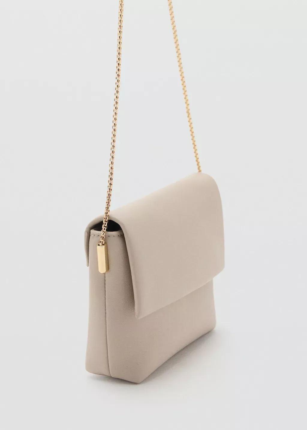 Beige Crossbody Envelope-Style Bag, Natural White, large image number 0