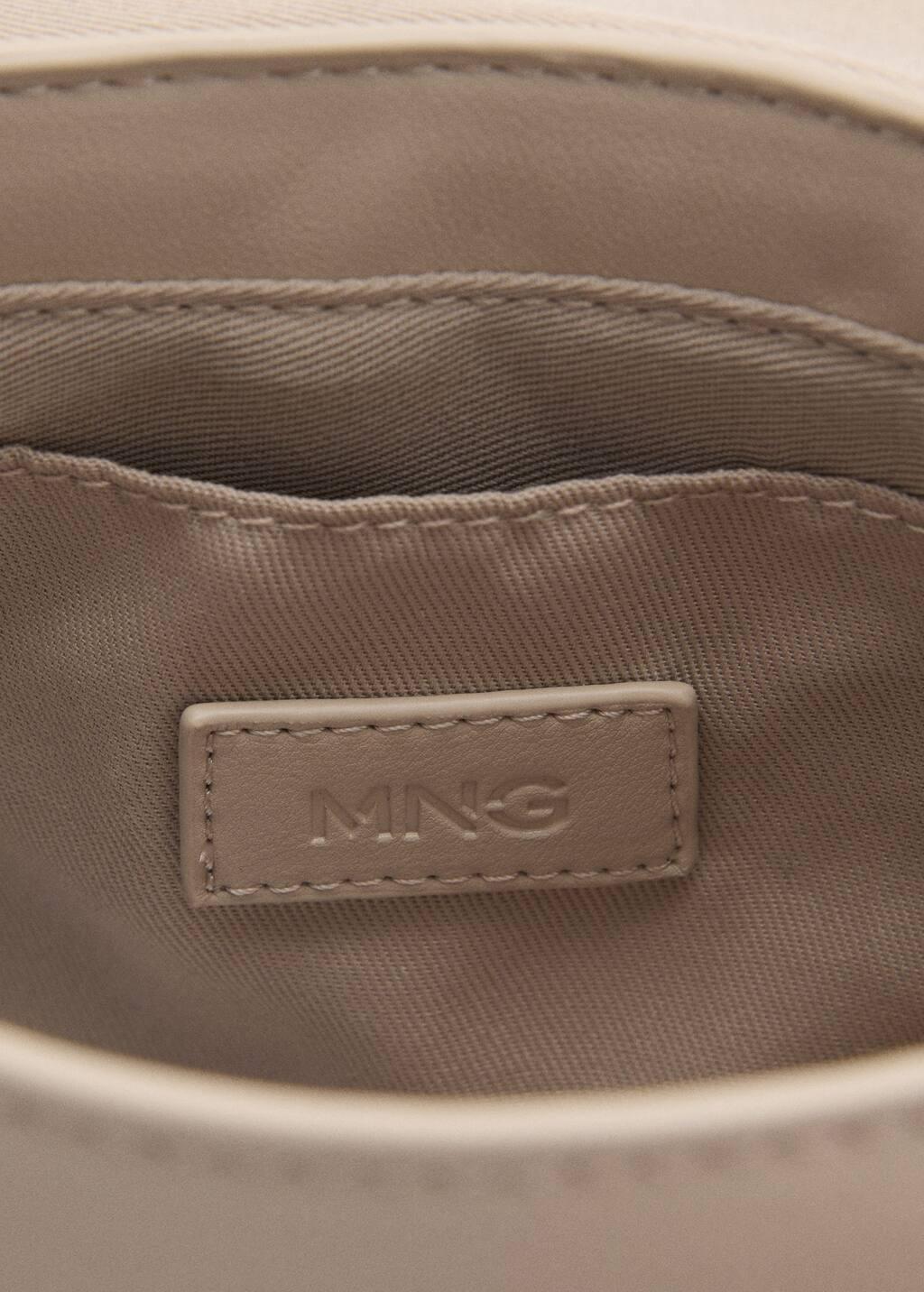 Beige Crossbody Envelope-Style Bag, Natural White, large image number 2