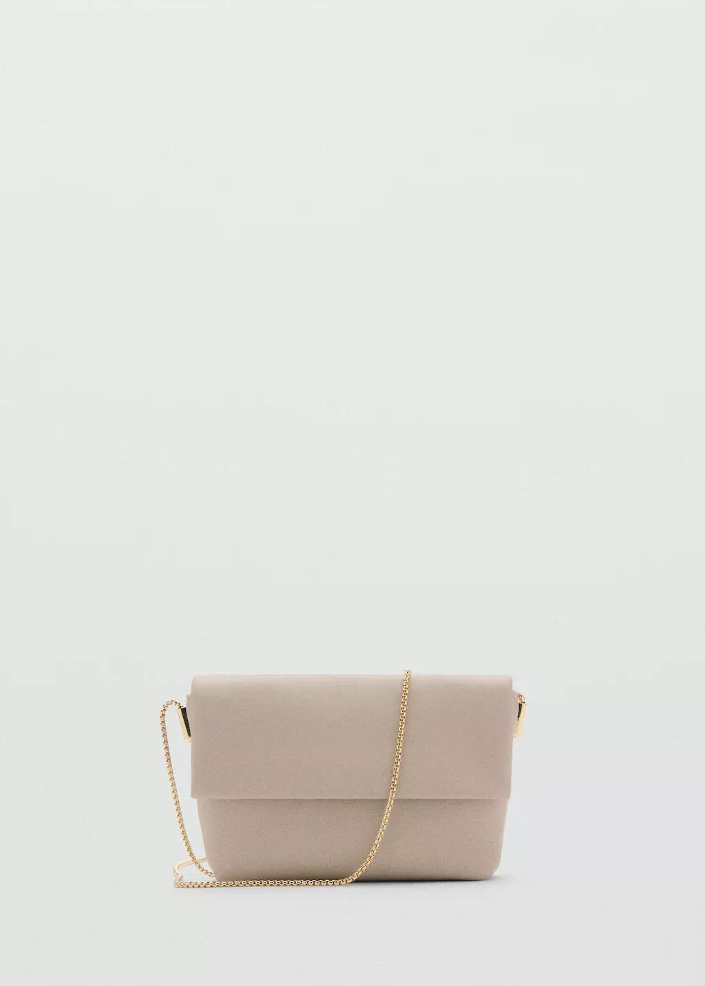Beige Crossbody Envelope-Style Bag, Natural White, large image number 3