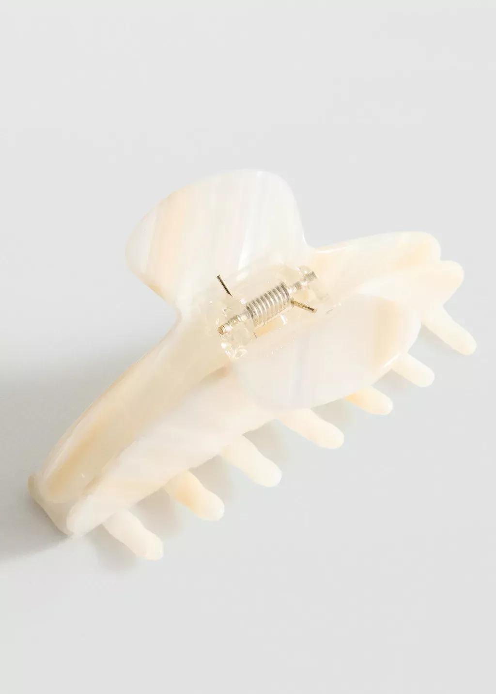 Beige Hair Clip, Light Beige, large image number 0