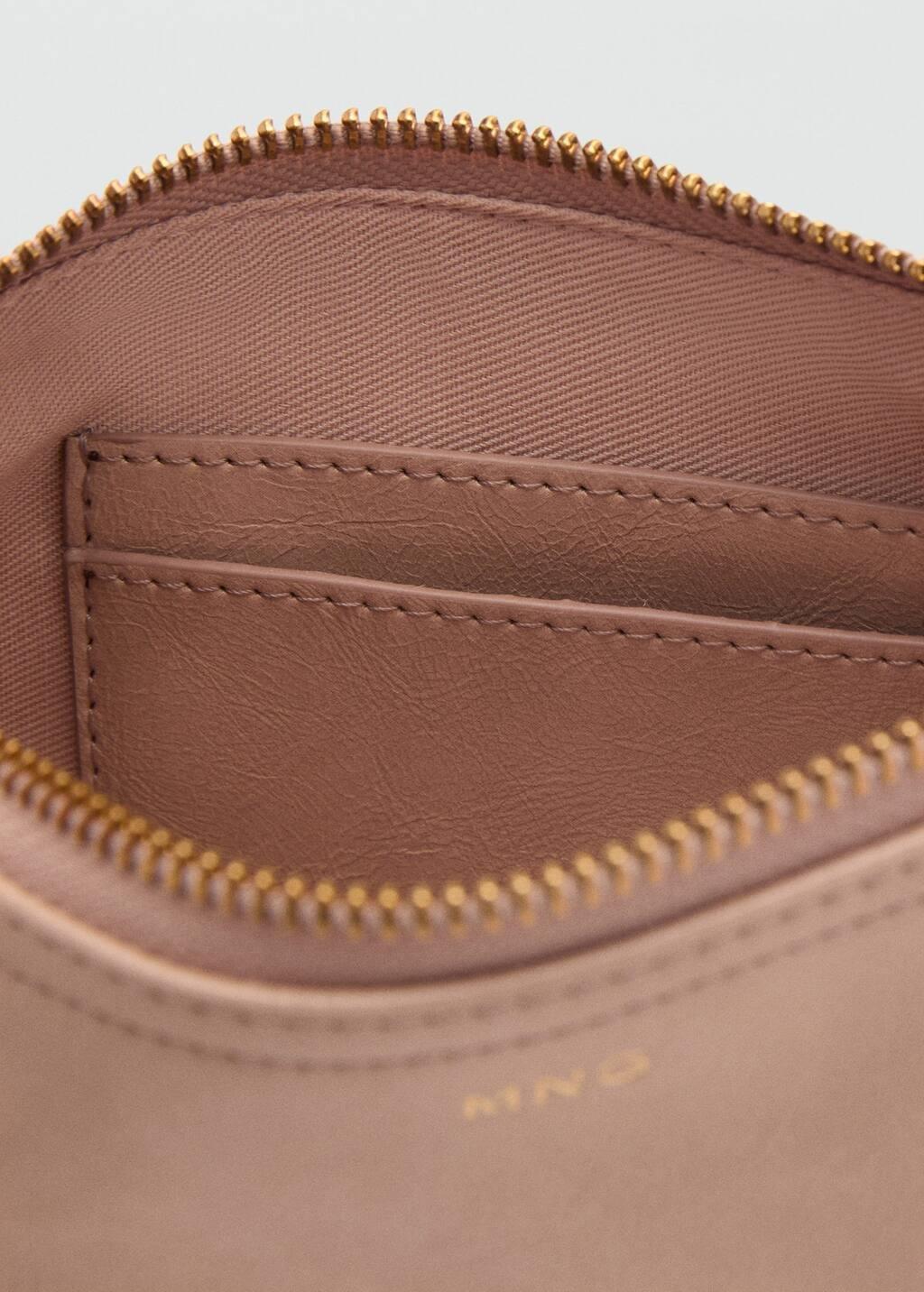 Pink Tumbled Leather-Effect Clutch, Light-Pastel Pink, large image number 1
