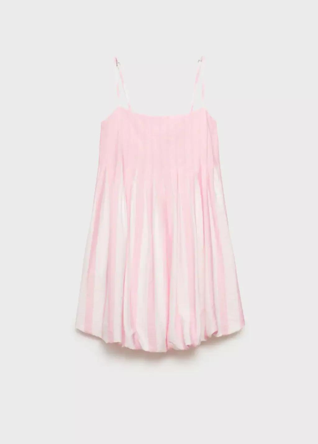 LT-PASTEL PINK Striped balloon dress, Light-Pastel Pink, large image number 3
