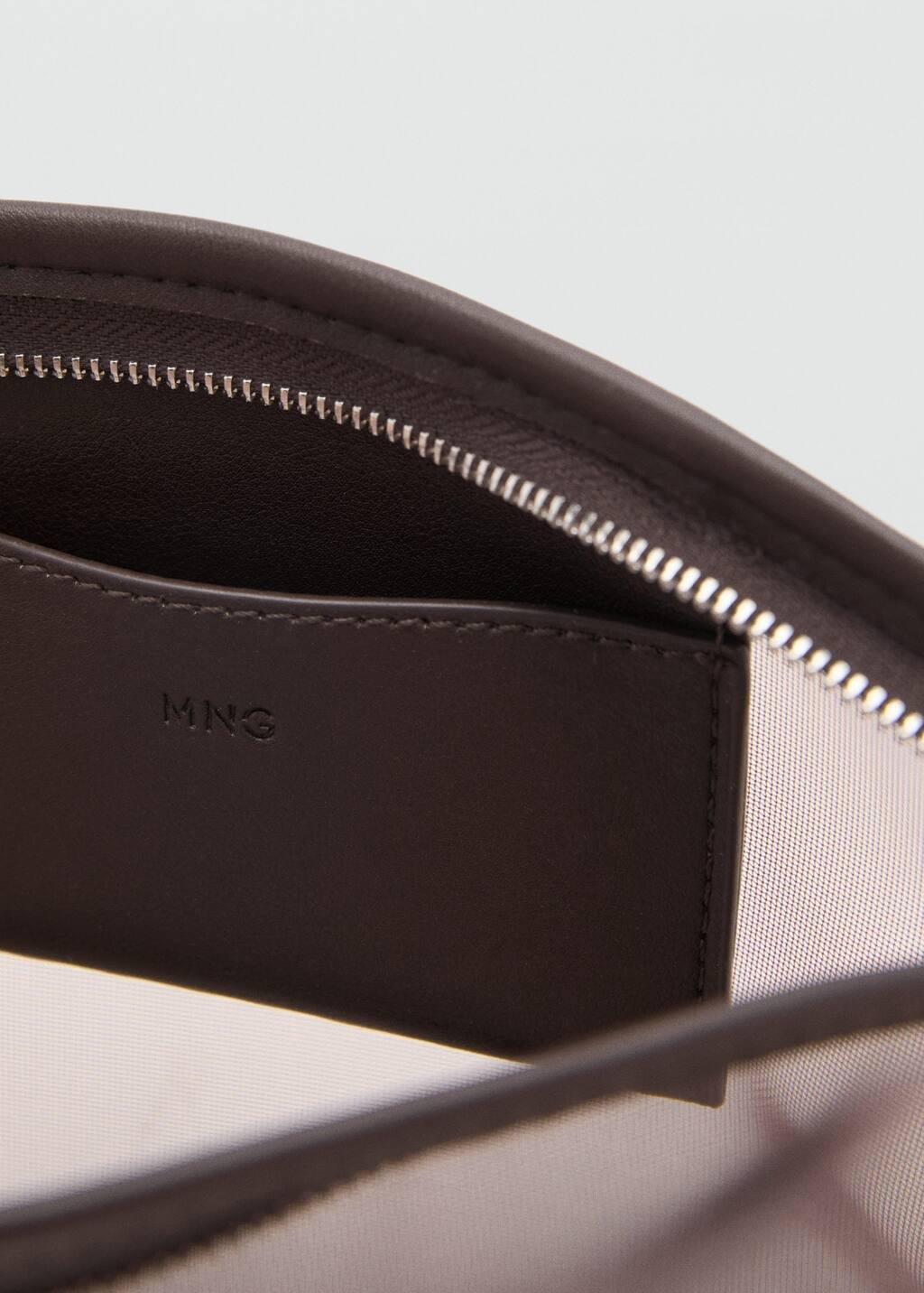 DARK BROWN Mesh toiletry bag, 0201_32, large image number 1