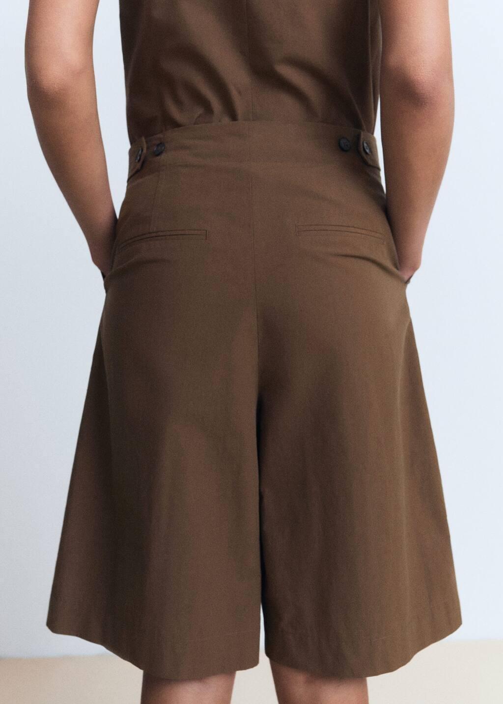 BROWN Cotton suit bermuda shorts, Brown, large image number 2