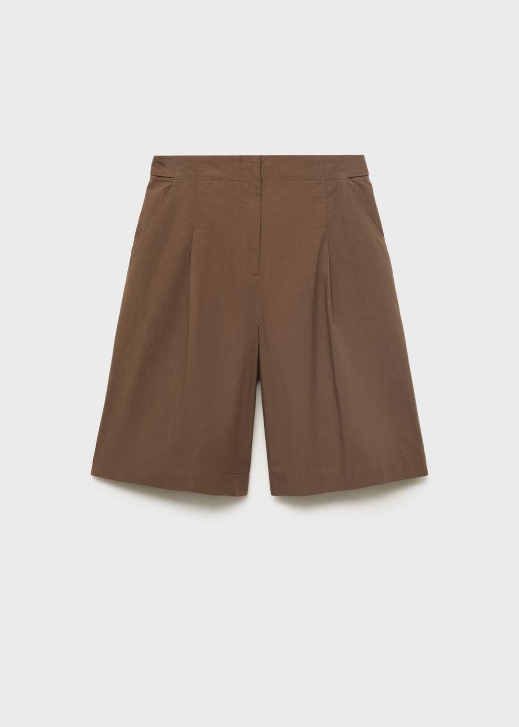 BROWN Cotton suit bermuda shorts, , large image number 3