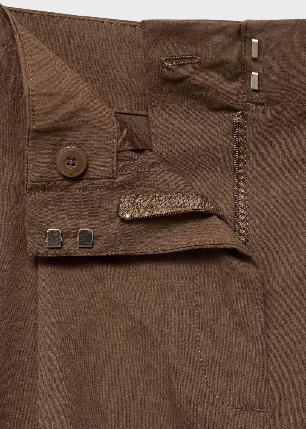 BROWN Cotton suit bermuda shorts, , large image number 4