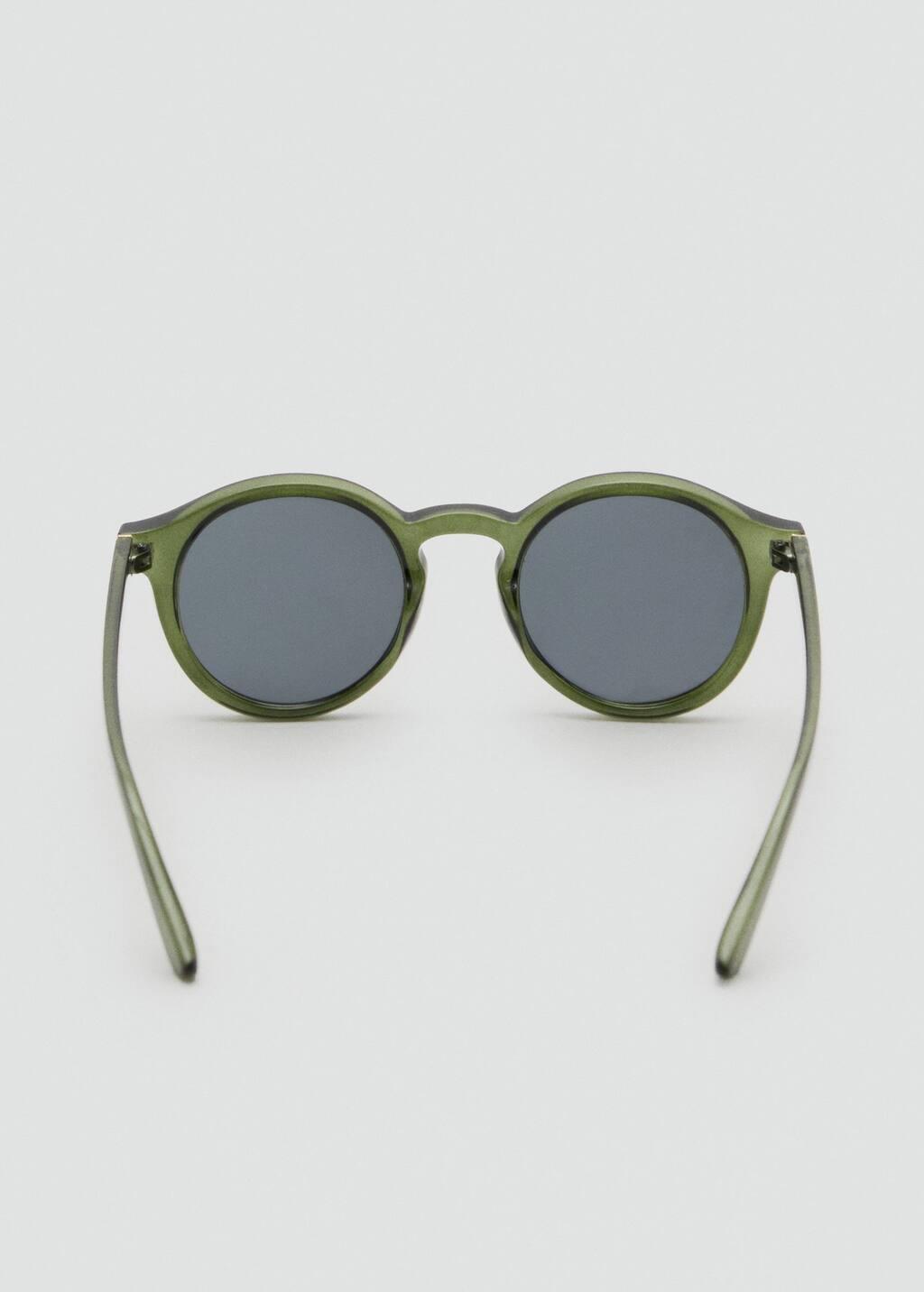 Khaki Semi-Transparent Frame Sunglasses, Beige - Khaki, large image number 1