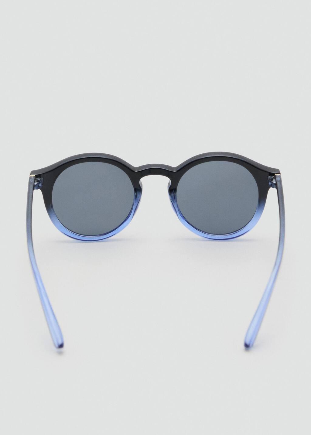 Navy Semi-Transparent Frame Sunglasses, Navy, large image number 1