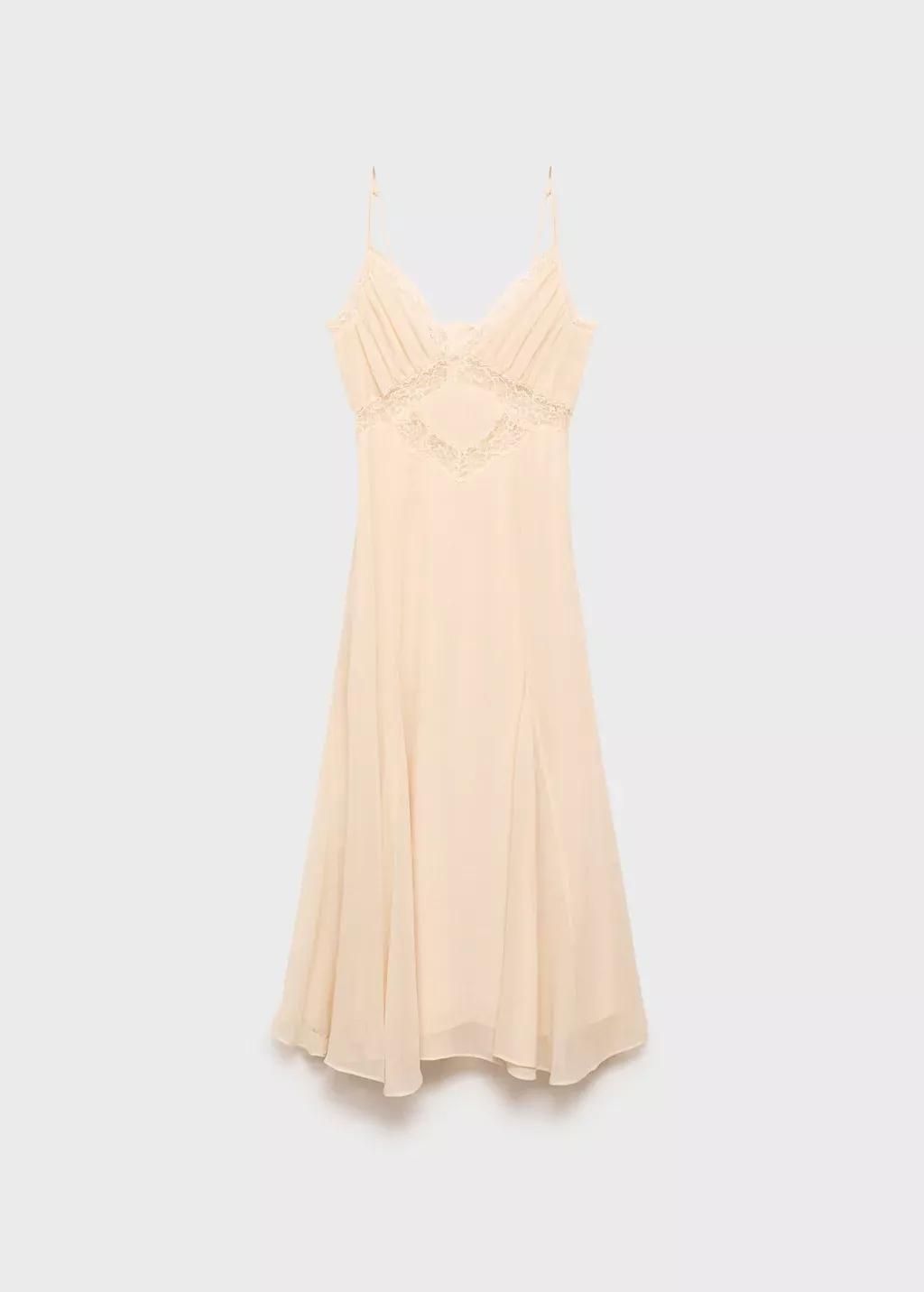 GREEN Lace camisole dress, , large image number 3