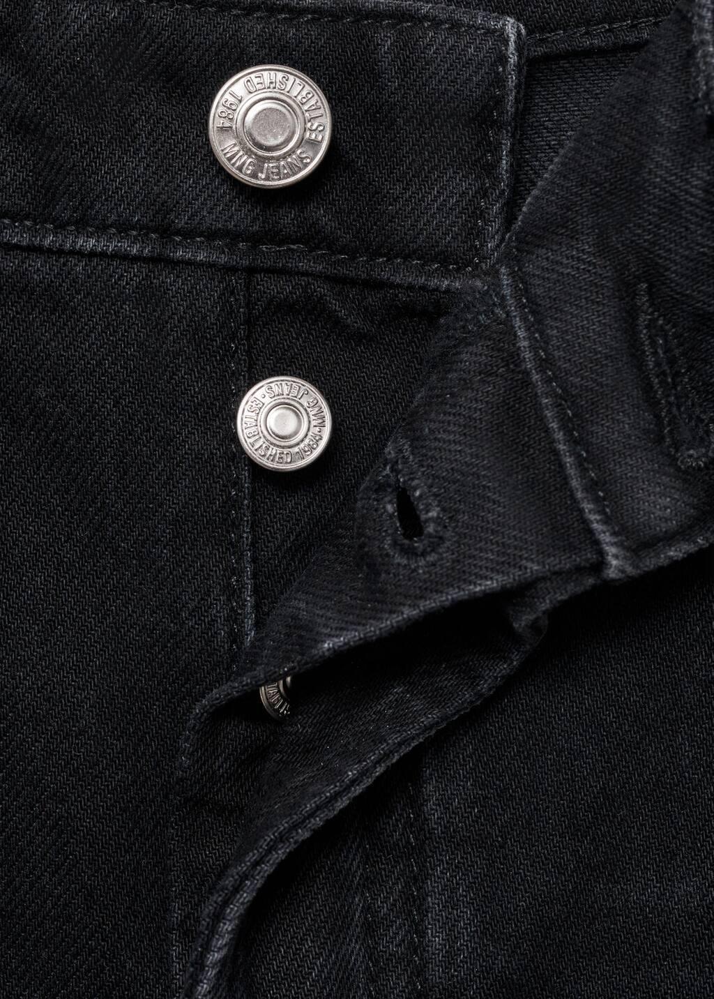 Grey Frayed Hem Denim Shorts, , large image number 2