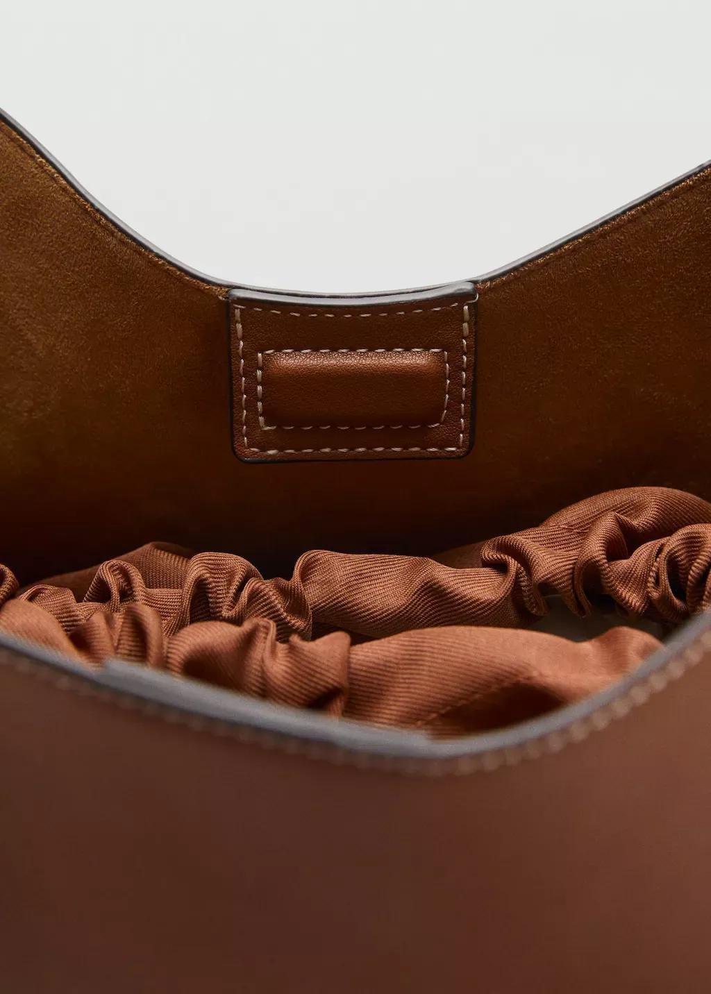 MEDIUM BROWN Shopper bag with buckle, Medium Brown, medium