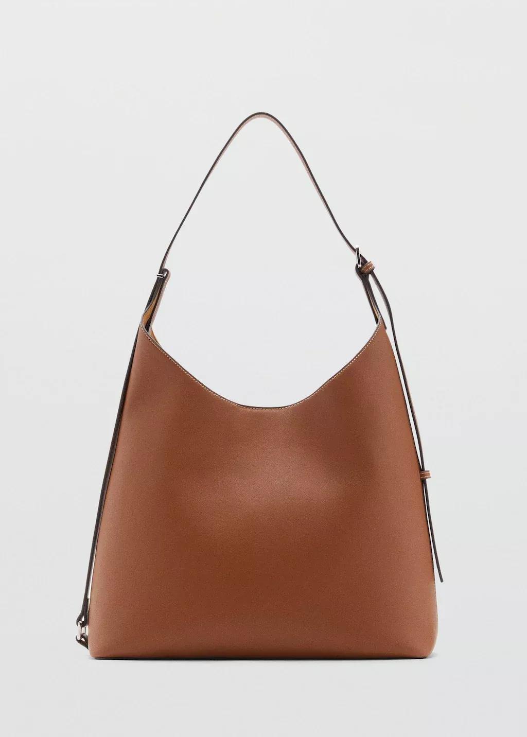 MEDIUM BROWN Shopper bag with buckle, 0201_CU, large image number 3