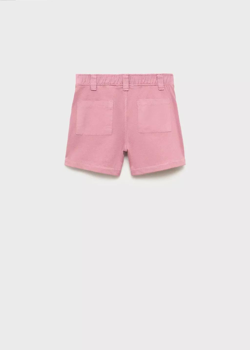 Pink Cotton Bermuda Shorts, Kids Boys, , large image number 1