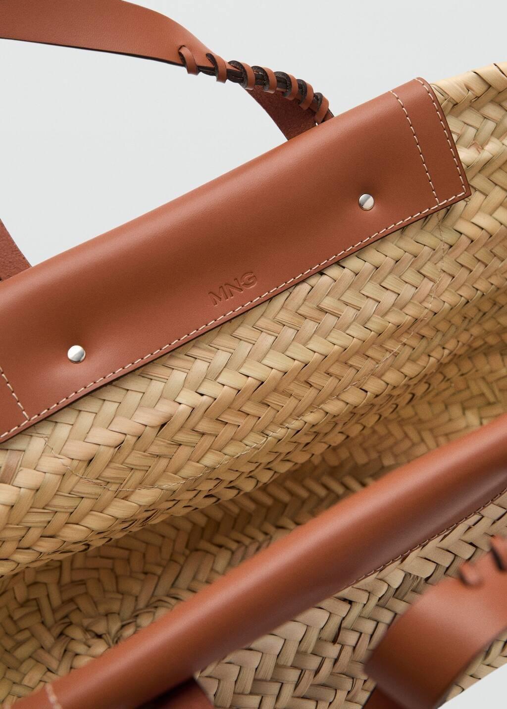 MEDIUM BROWN Natural fibre basket bag, Medium Brown, large image number 2