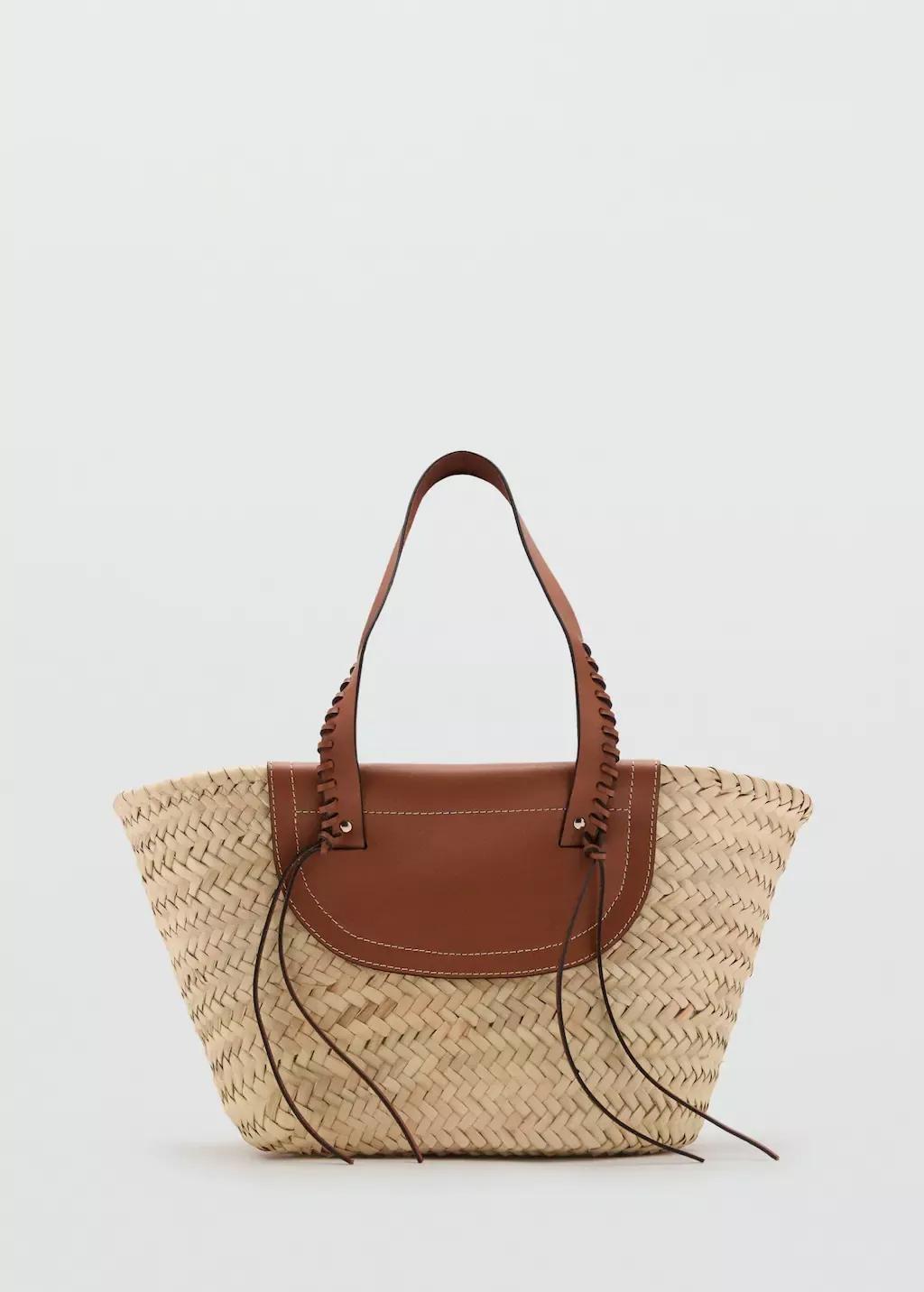 MEDIUM BROWN Natural fibre basket bag, Medium Brown, large image number 3