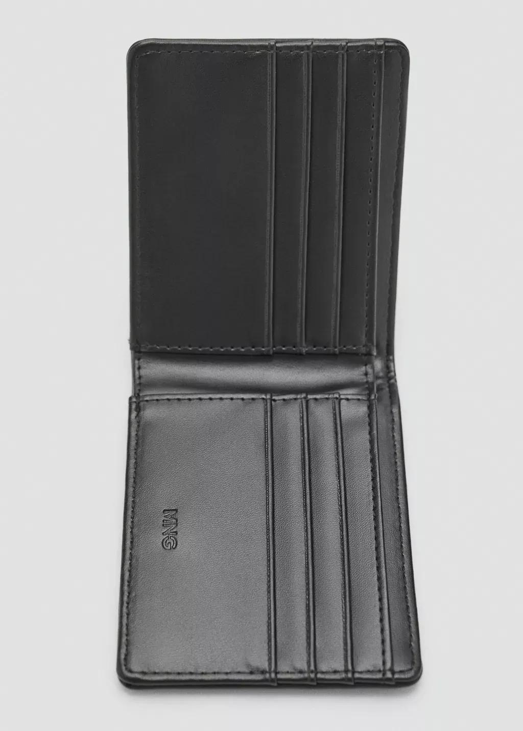 BLACK Anti-contactless card holder wallet, Black, large image number 0