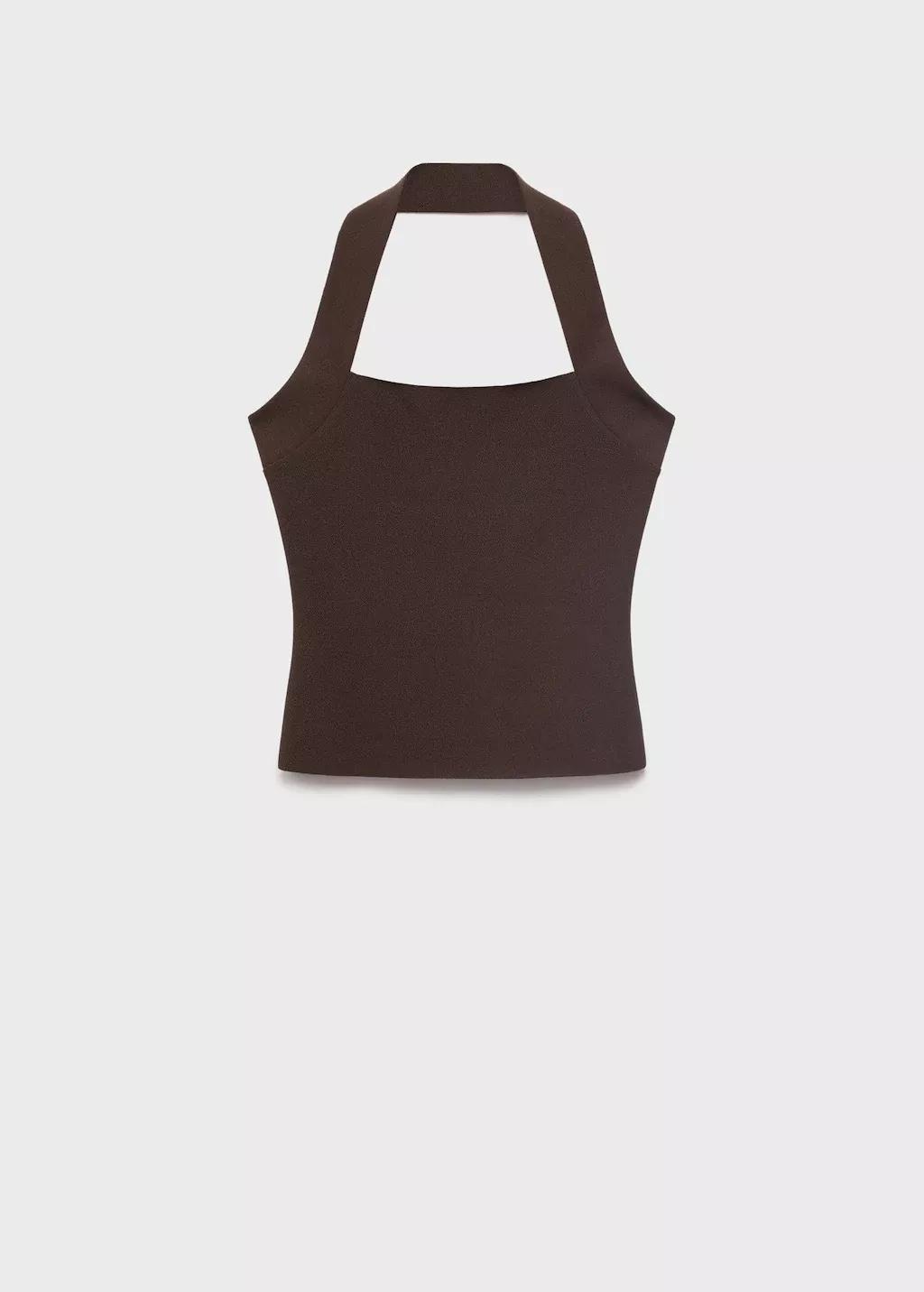 Brown Halter-Neck Top, , large image number 3