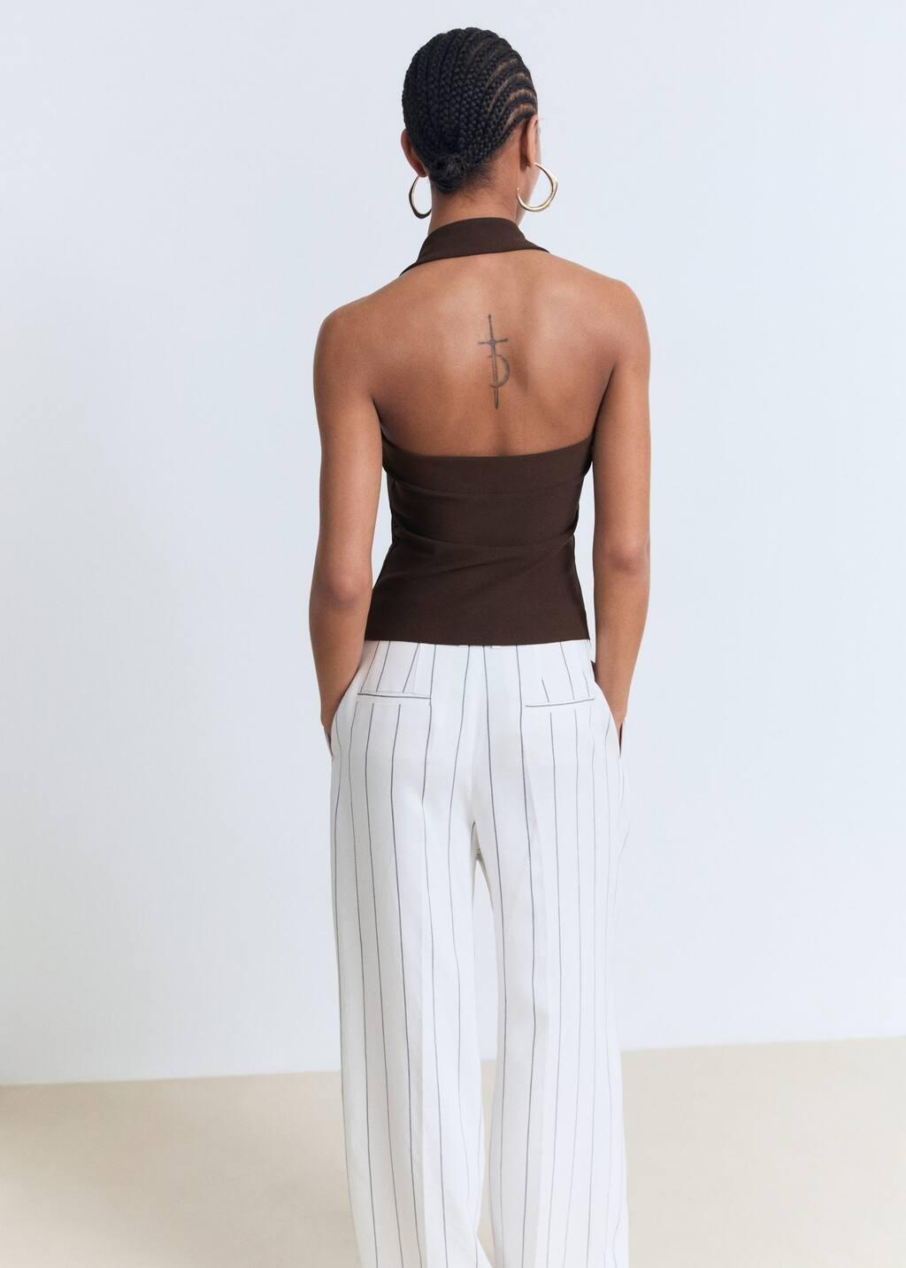 Brown Halter-Neck Top, , large image number 4