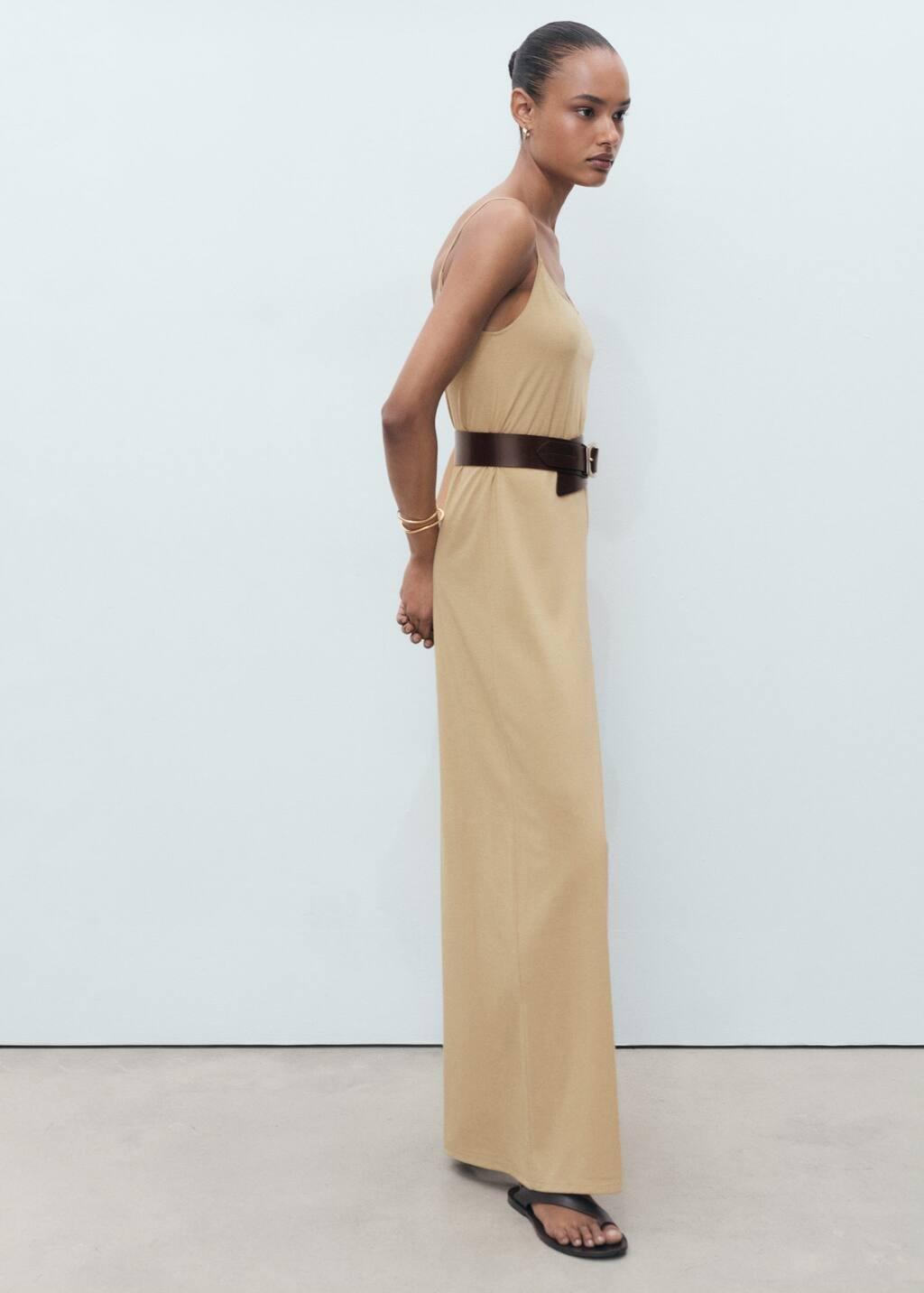 Brown Shift Long Jumpsuit, , large image number 2