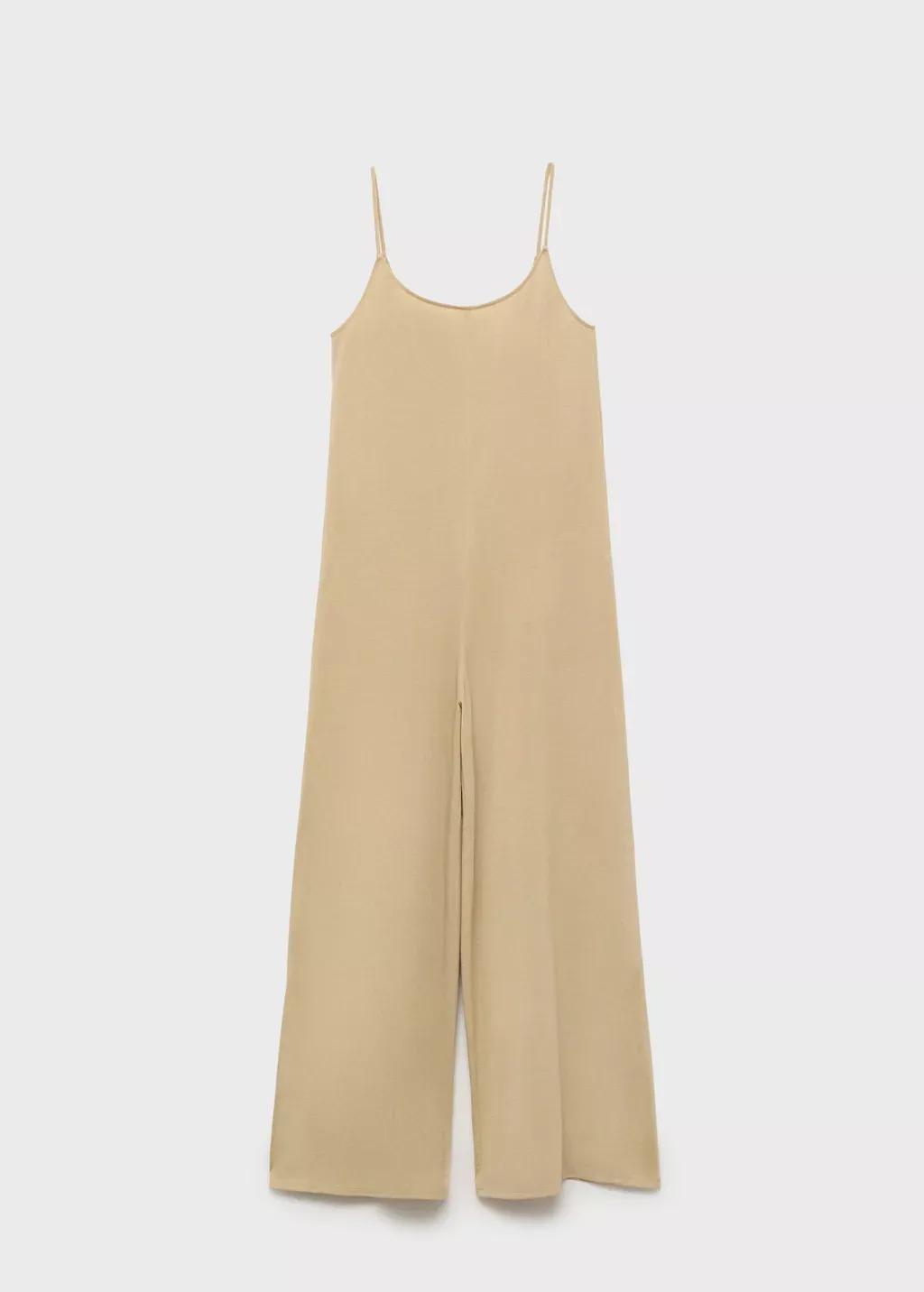 Brown Shift Long Jumpsuit, , large image number 3