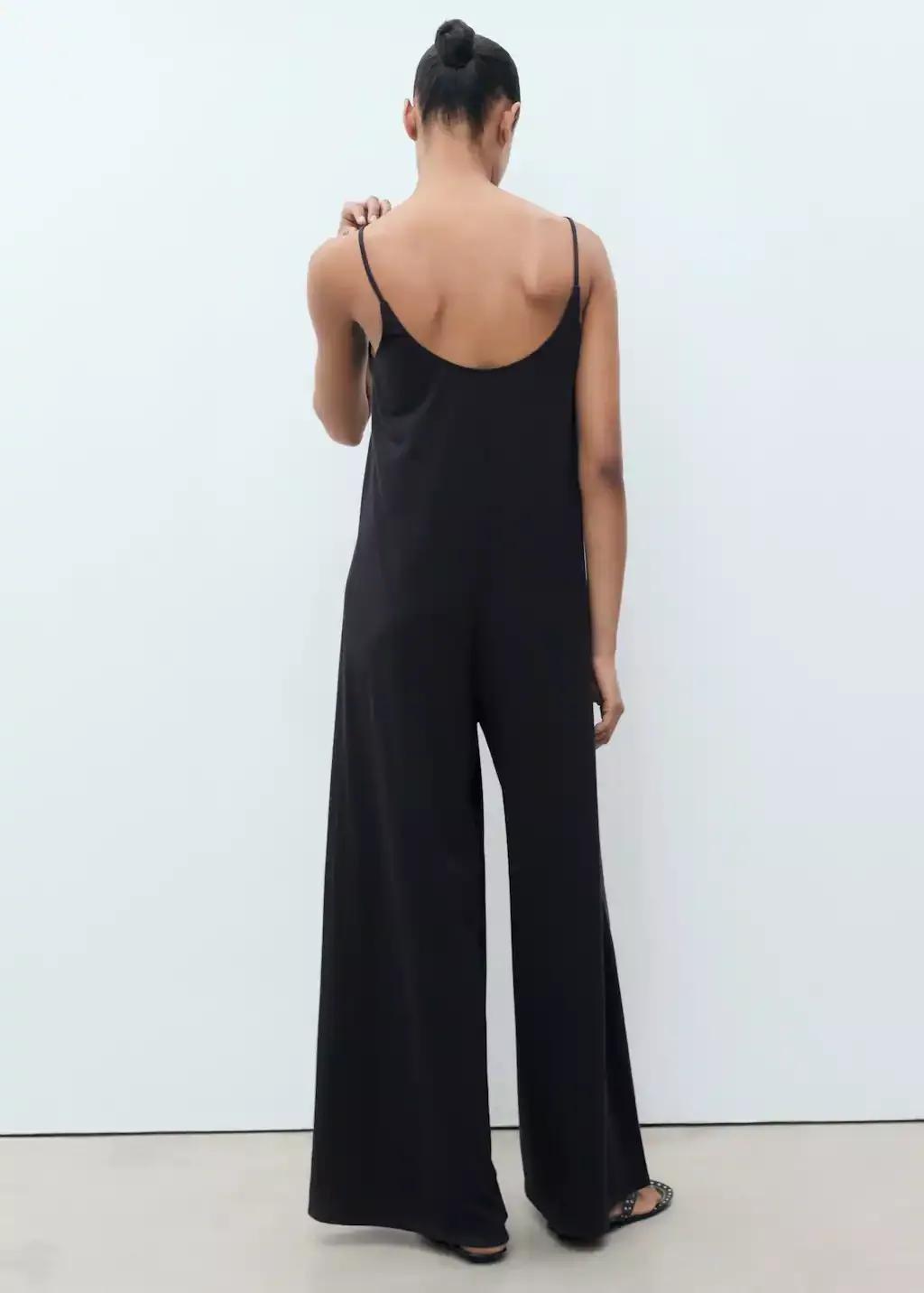 Navy Shift Long Jumpsuit, , large image number 5