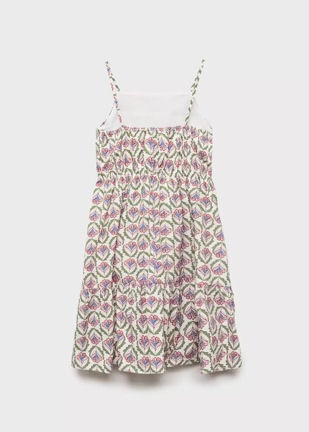 Pink Midi Printed Dress, , large image number 1